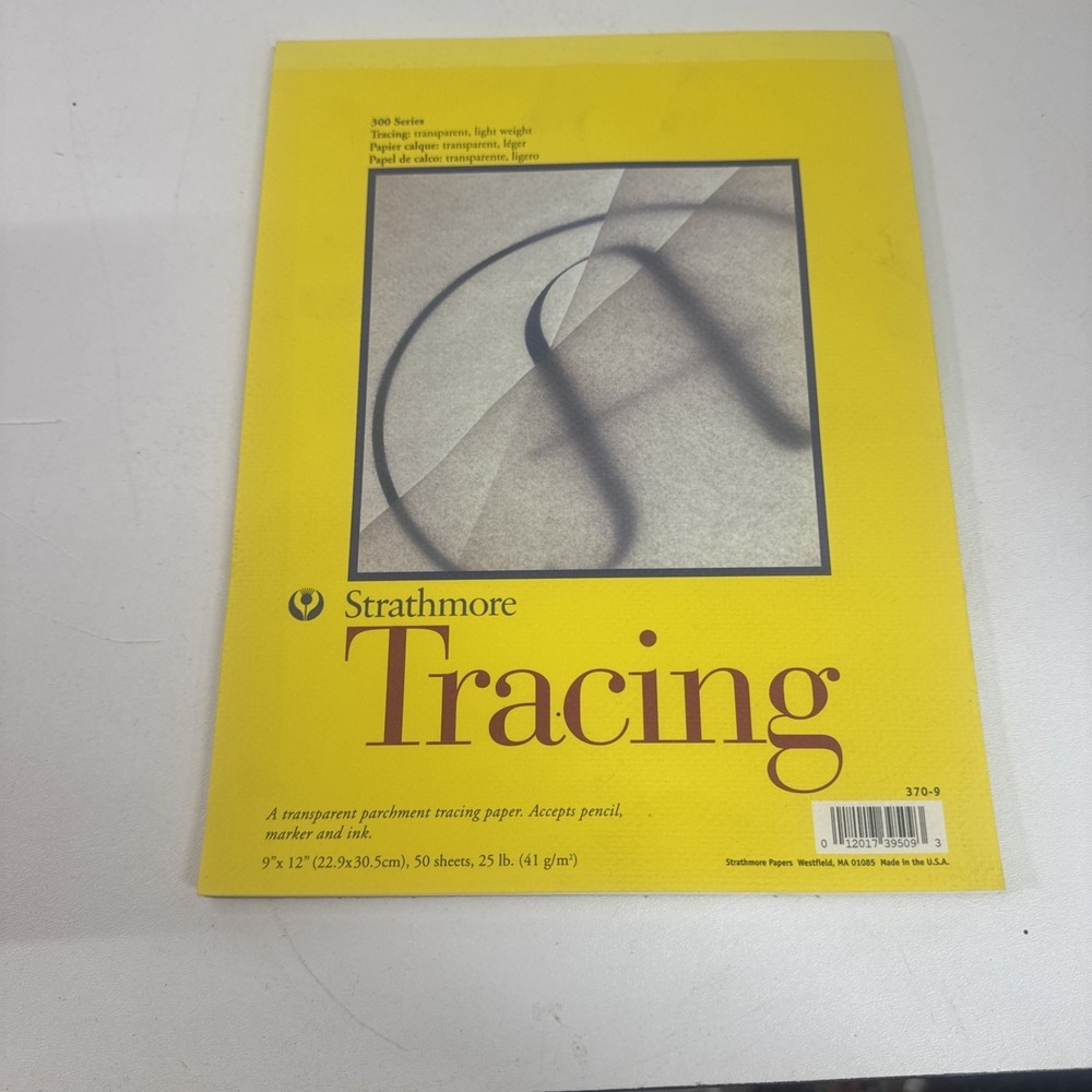Tracing Paper Pad 9x12 Inches 50 Sheets Medium Weight Art Paper